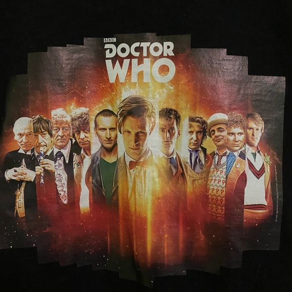 BNWOT Dr Who Black T-shirt - Picture 3 of 3